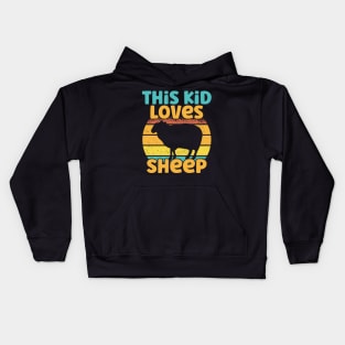 Kids This Kid Loves Sheep - Sheep lover graphic Kids Hoodie